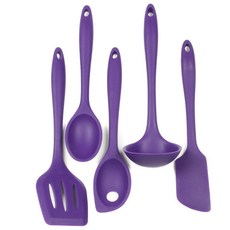 CHEF CRAFT 5組高級矽膠烹飪工具, 紫色的