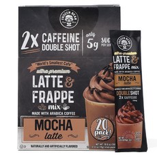 FROZEN BEAN Latte&Frappe即溶咖啡隨身包 摩卡拿鐵風味, 15g, 20條, 1盒