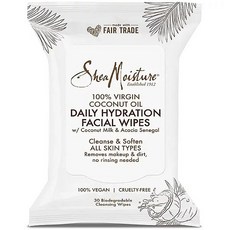 Shea Moisture 保濕卸妝濕巾 椰子油, 1組, 30張