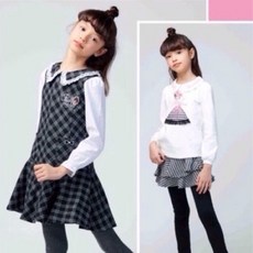 粉紅娜娜童裝親子款領上衣 舒適柔軟 時尚領口設計