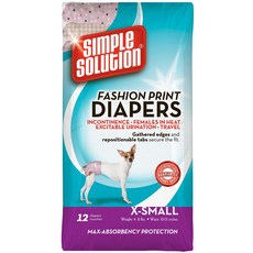 SIMPLE SOLUTION 時尚印花寵物紙尿褲, 1包, 12片