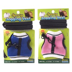 Critter Ware 小動物運動型慢跑背心 帶彈力皮帶的背帶, 1個, 隨機發貨