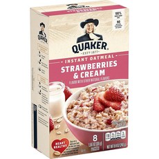 QUAKER 桂格 草莓奶油口味燕麥片, 240g, 1盒