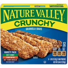 NATURE VALLEY 格蘭諾拉燕麥棒 綜合口味 6入, 1個, 253g