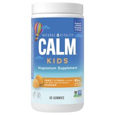 Natural Vitality Calm孩童用鎂軟糖, 1罐, 60顆