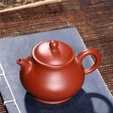太原茶莊 宜興名家手製 紫砂壺 潘壺 原礦大红袍 功夫茶具 200CC 中型壺, 大紅袍, 1個, 200毫升左右