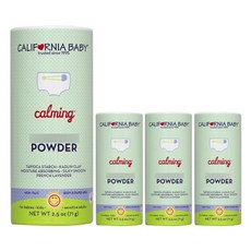 CALIFORNIA BABY 加州寶寶 嬰兒爽身粉 法國薰衣草香, 4罐, 71g