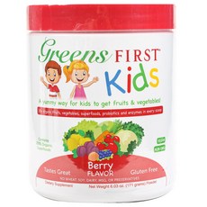 Greens First 維他命粉 漿果味, 1罐, 171g