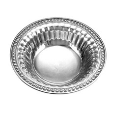 Wilton Armetale 長笛珍珠小吃甜品碗, 1個, 銀