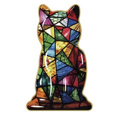 DADACA Cacaocat北海道貓爪巧克力 彩繪玻璃綜合 7顆, 1個, 84g