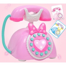 公主造型仿真電話玩具 (中英文), 粉色