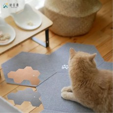 【紐促康專業級】寵物防護地墊 30x26x0.4cm 犬貓適用 防滑 防水 不殘膠 安全無毒, 沉靜莫蘭灰 （30 x 26 cm）,7片, 詳見包裝
