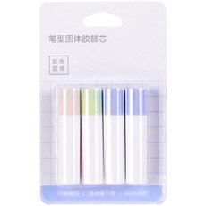 口紅膠替芯 變色膠棒 筆膠 文具小物, 替芯（隨機4入）, 1個