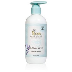 deep steep 嬰兒溫和洗髮沐浴露 薰衣草花香味, 1瓶, 296ml