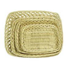 分佈式瓶籃托盤 4 件套, 木頭