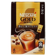 NESCAFE 雀巢咖啡 金牌香醇拿鐵沖泡包, 1盒, 8條