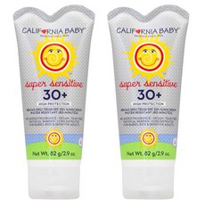 CALIFORNIA BABY 加州寶寶 孩童防水防曬霜 SPF30+ 無香, 2條, 82g