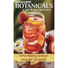 BIGELOW 無咖啡因草莓檸檬橙花冷泡茶 18入, 1個, 34克