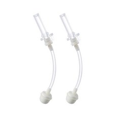 小獅王辛巴 蘊蜜寬口防漏滑蓋吸管組 (2入 SW7013 七號), Clear, 2入