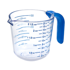 ARROW 量杯, 600ml, 透明色+藍色
