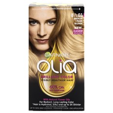 GARNIeR 卡尼爾 Olia持久染髮劑, 1盒, 8 1/2.03中度珍珠金色