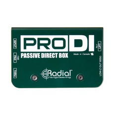Radial PRODI Passive DI Box 被動式DI盒 樂器音頻轉換 消除噪音, 詳見包裝, 1個