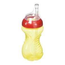 Nuby 可彎曲防溢吸管杯, 隨機出貨, 300ml, 1個