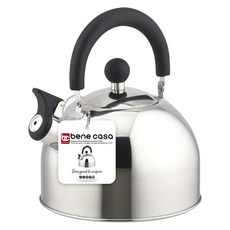 BC Classics 家用不鏽鋼笛音茶壺, 銀, 2.4L