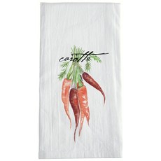 Sullivans 喇叭形顏色毛巾胡蘿蔔廚房十字架, 1個, 白色的