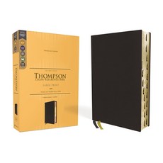 (英文圖書) Kjv Thompson Chain-Reference Bible Large Print Genuine Leather Cowhide Black Art Gilded... Leather, Zondervan, 英文, 皮革