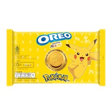 OREO 奧利奧 寶可夢聯名夾心餅乾 皮卡丘特別版, 1袋, 165.6g