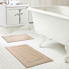 RT designer's collection Alti Derby 超細纖維浴缸腳踏板 2 件套, 1個, 淺褐色的