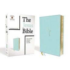 (英文圖書) The Jesus Bible NIV Edition Leathersoft Blue Comfort Print Imitation Leather, Zondervan, 英文, 仿皮