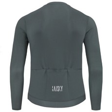 BAISKY百士奇自行車男款薄款長車衣 潔淨Ⅱ 深灰 長袖自行車衣