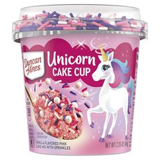 Duncan Hines 獨角獸蛋糕杯香草味粉色混合灑, 1個, 64g