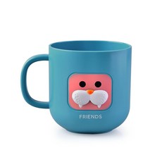 愛北鼻 兒童漱口杯, 藍小豹漱口杯-320ml, 1個