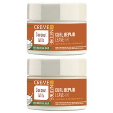 CREME OF NATURE 椰奶捲髮專用免沖洗護髮膜, 2個, 326克