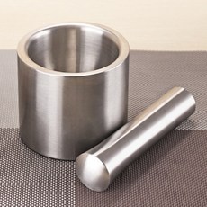 304不銹鋼搗蒜器 搗碎器 搗藥罐 蒜泥器 蒜石臼 家用手動研磨器 擂缽, 詳見包裝, 詳見包裝