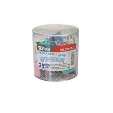 SDI 手牌 彩色長尾夾 OA筒 0245T-2, 一筒=24個入(混色)