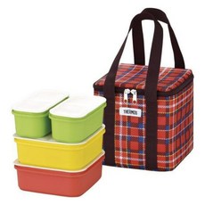 THERMOS 膳魔師 家庭保鮮便當盒 附紅色便當袋 DJF-2800 2.7L