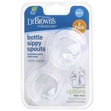 Dr.Brown's 布朗博士 Milestones水壺防漏吸管組 150ml+270ml, 1個, 透明