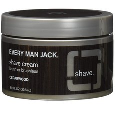 EVERY MAN JACK 剃須膏刷或無刷雪松木, 1個, 236毫升