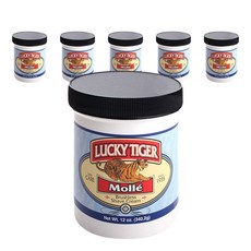 LUCKY TIGER 潤滑刮鬍膏, 6個, 340.2克