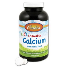 Carlson 鈣錠 香草口味, 1瓶, 120顆