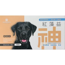 RAPROBIO 犬貓紅藻益神 專利紅藻多醣功能益生菌 (60顆/盒) 寵物神經保健配方, 1個, 大腦/認知, 60顆