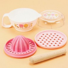 日本製 Anano Cafe 食物調理器 副食品調理器 嬰兒離乳餐具五件組，寶寶輔食輕鬆做, 粉