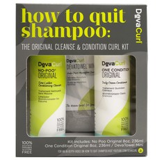 DevaCurl 洗髮精+護髮素+毛巾組, 1個