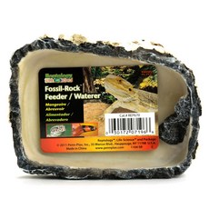 PENN PLAX Reptology 化石鎖 爬蟲用水&食物碗, 1個