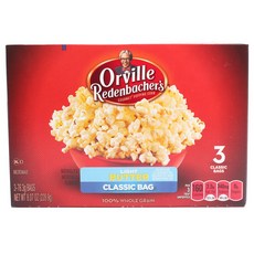 ORVILLE REDENBACHER 經典袋裝爆米花 淡奶油口味 3入, 1盒, 228.9g