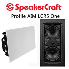 美國 SpeakerCraft Profile AIM LCR5 One 方形崁頂/嵌入式喇叭/1支(無邊框網罩設計)